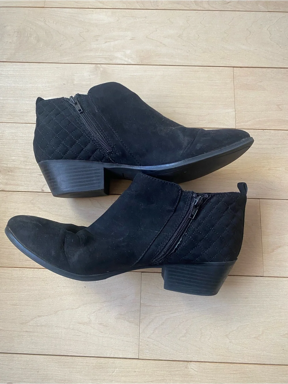 Style & Co. Womens Wessley Almond Toe Black Ankle  Boots Size 9